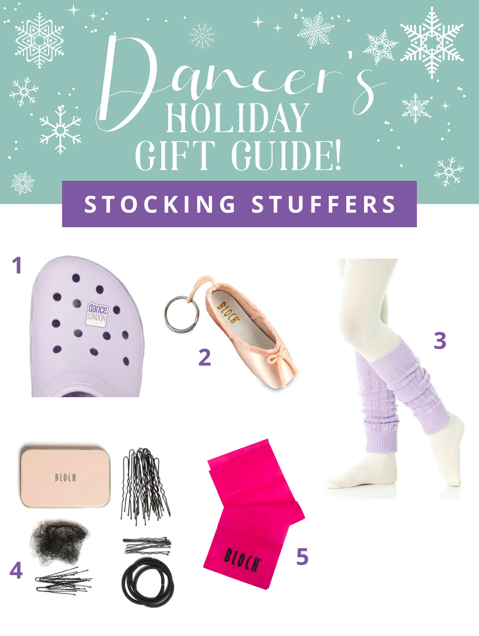 Dancer's Holiday Gift Guide Stocking Stuffers